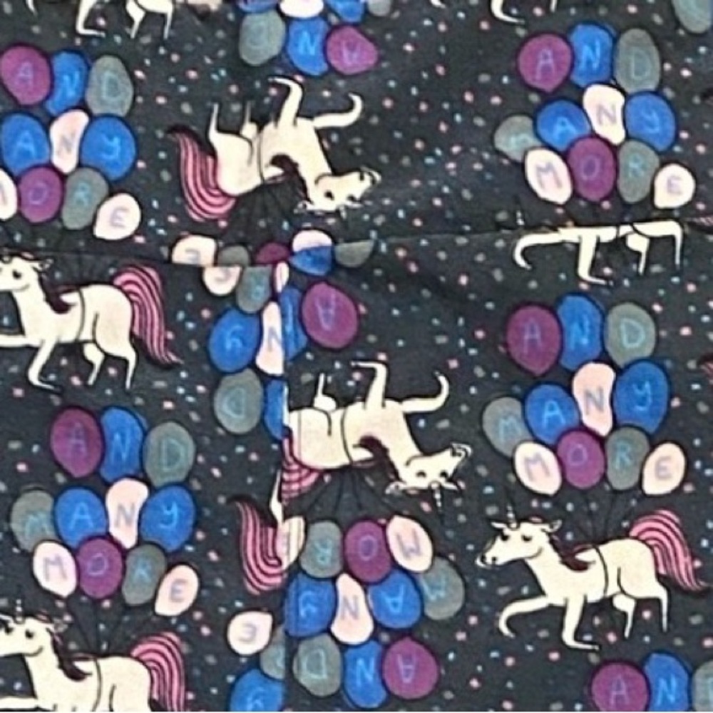 ♥️💖 LuLaRoe Unicorn Birthday Balloons “And Many More” Sz Tall & Curvy Leggings
